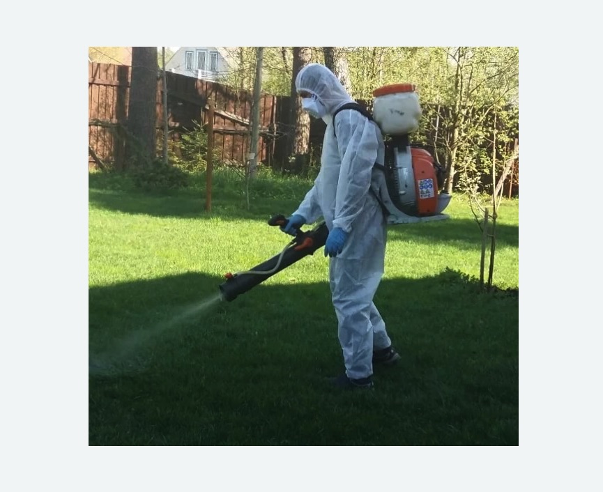 Обработка территории от клещей в Магасе